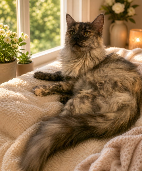 Meow Meow, an adoptable Domestic Long Hair in Glendale, AZ