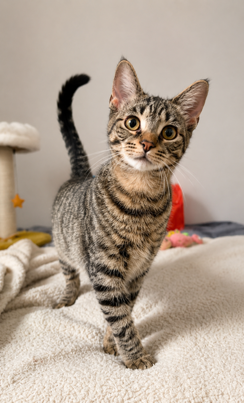 Flint, Baby Domestic Short Hair (short coat), cat for adoption in Calumet City, Illinois