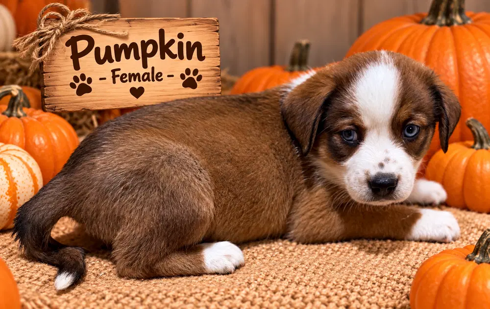 Pumpkin Patch Pups  Pumpkin - Australian Shepherd
